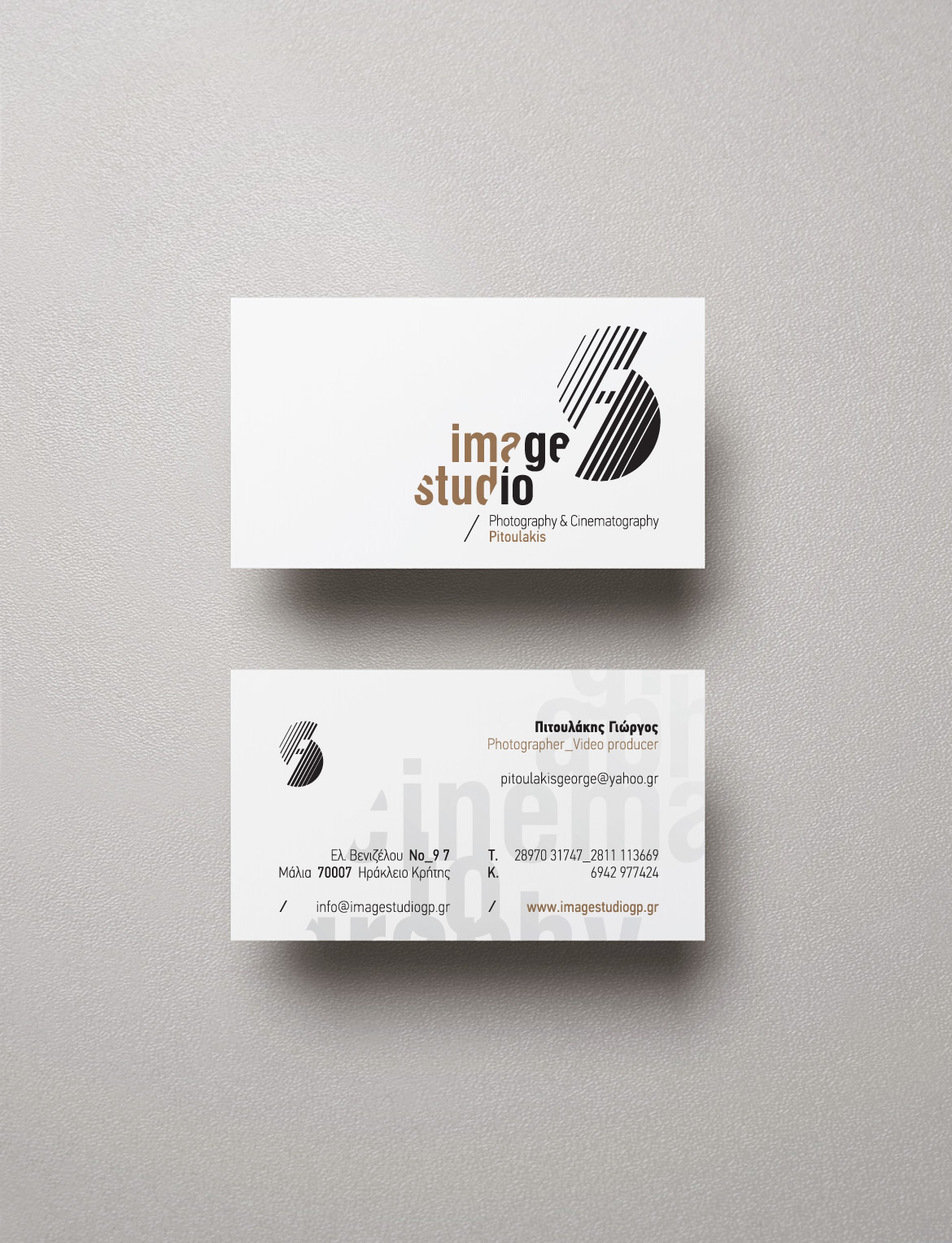 Image studio business cards