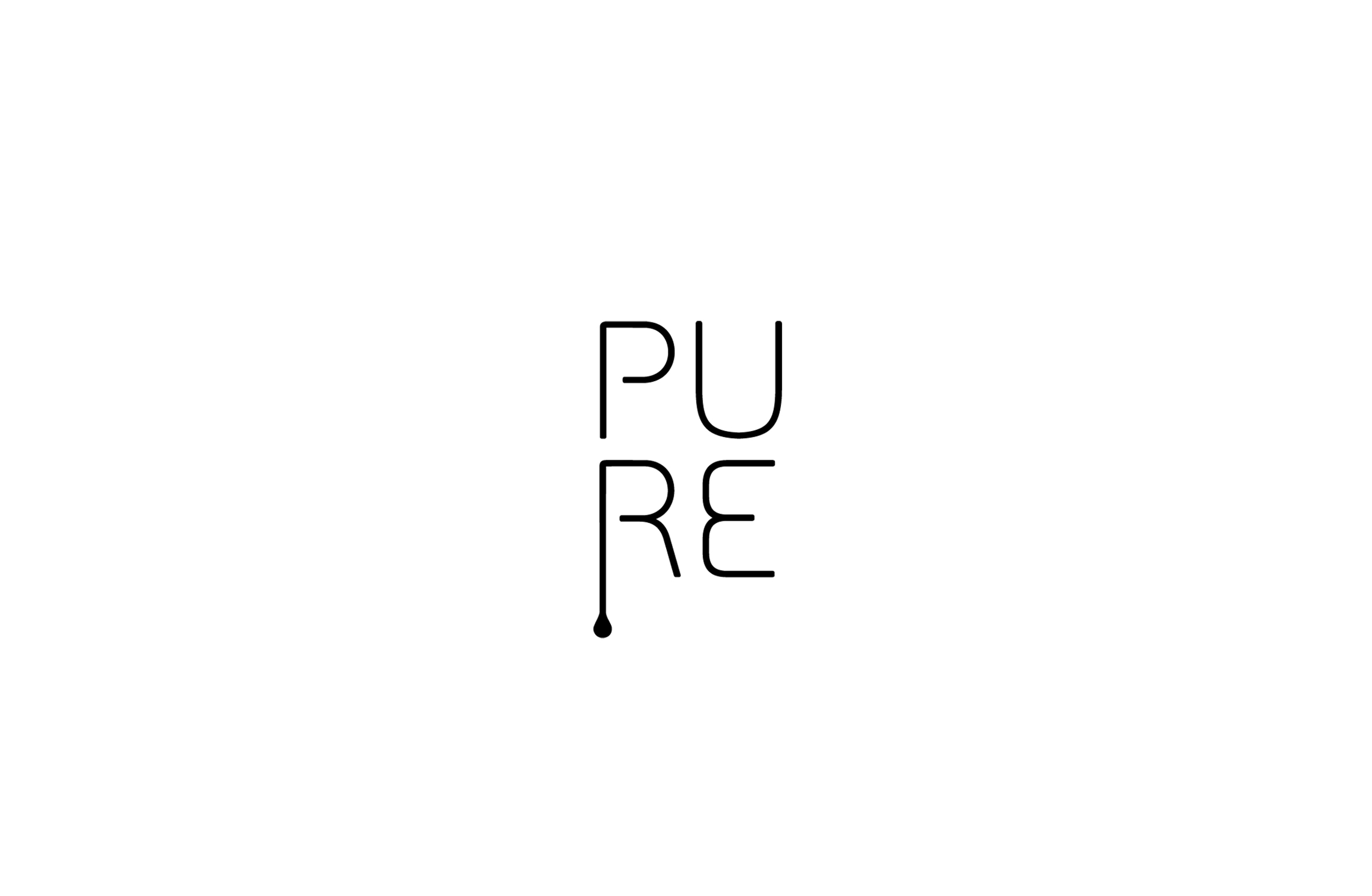 Pure oliv oil logotype