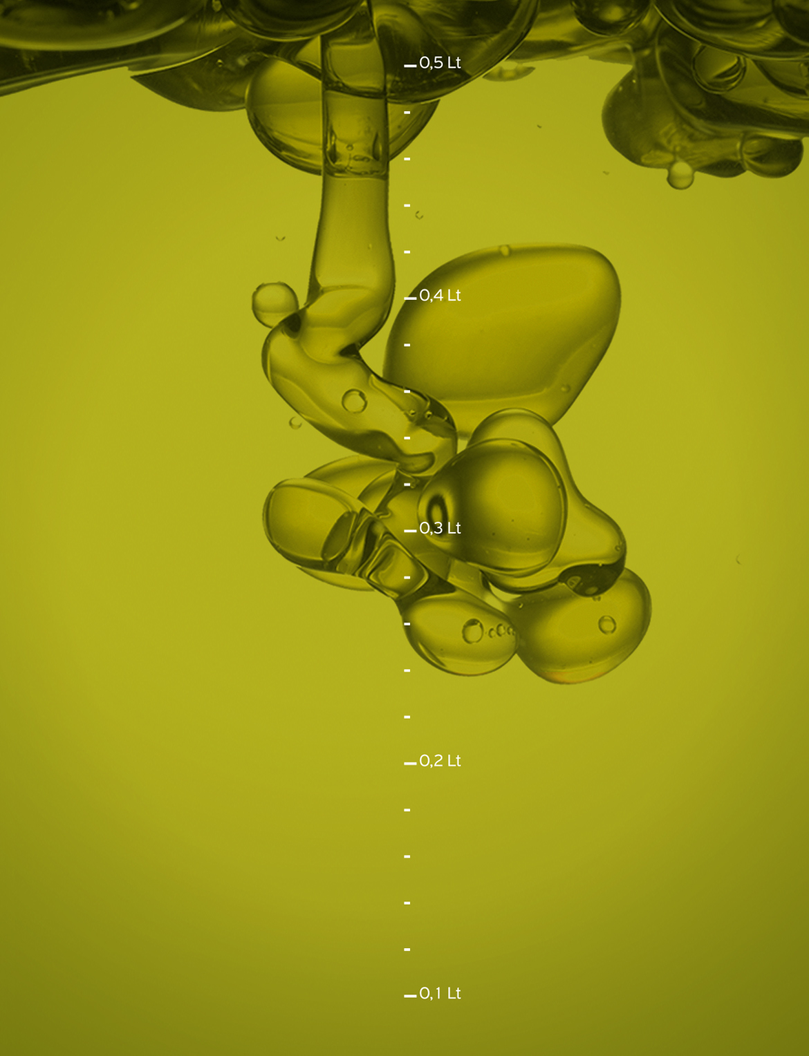 Pure olive oil glass bottle