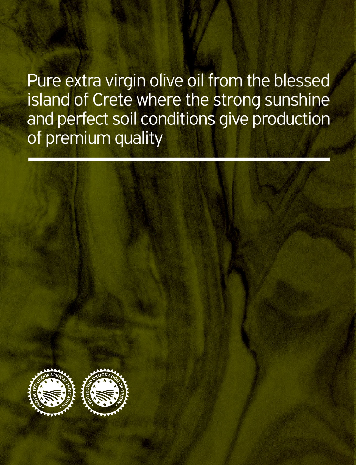 Pure olive oil philisophy