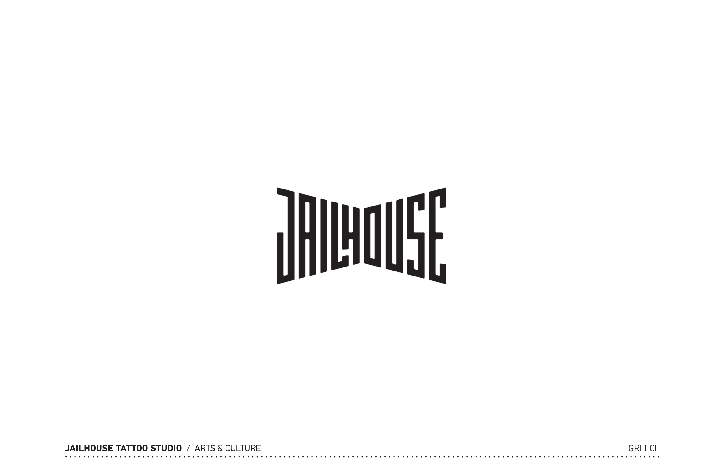 Jailhouse tattoo Logotype by Dot Creative Studio