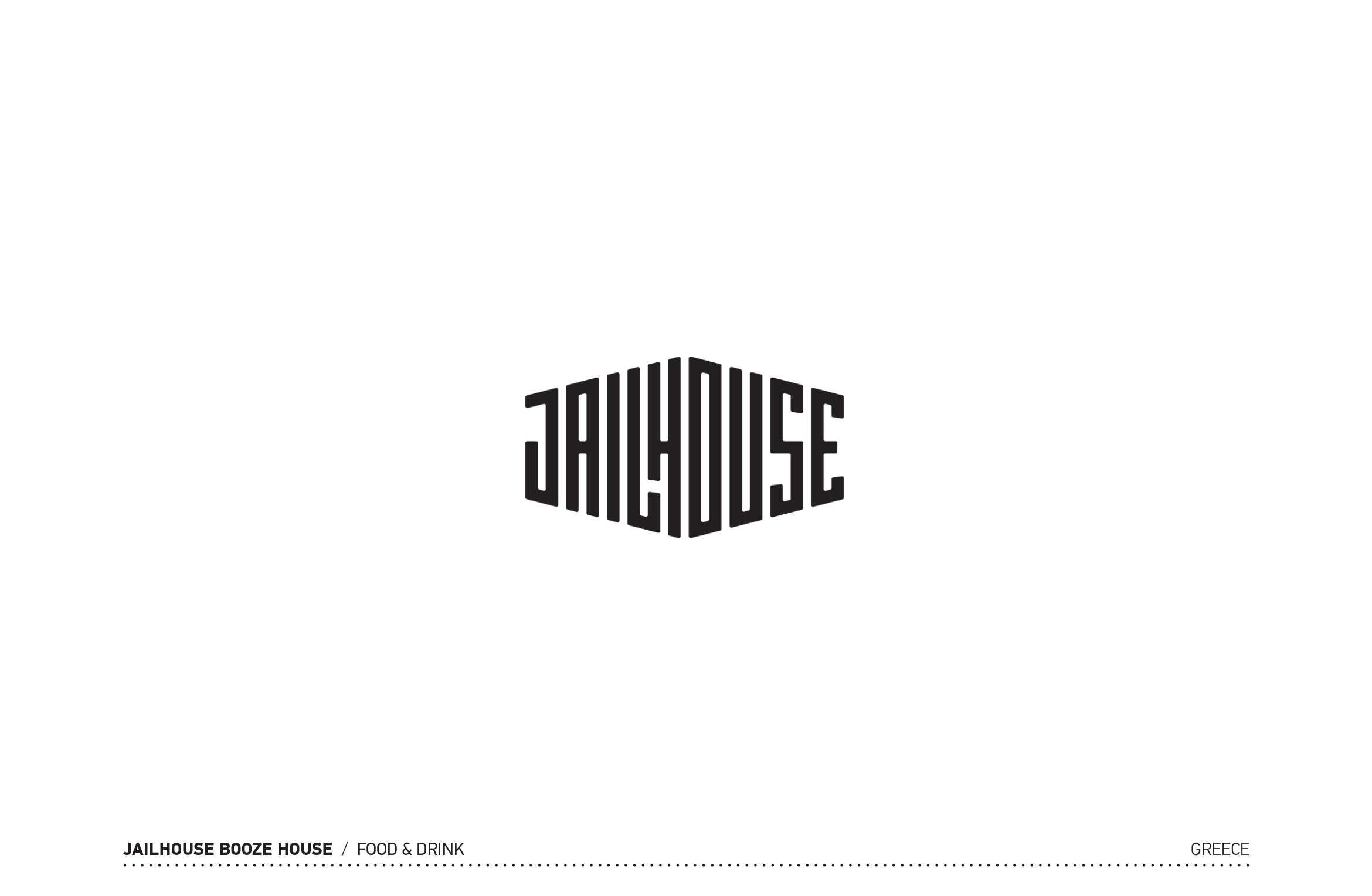 Jailhouse booze house Logotype by Dot Creative Studio