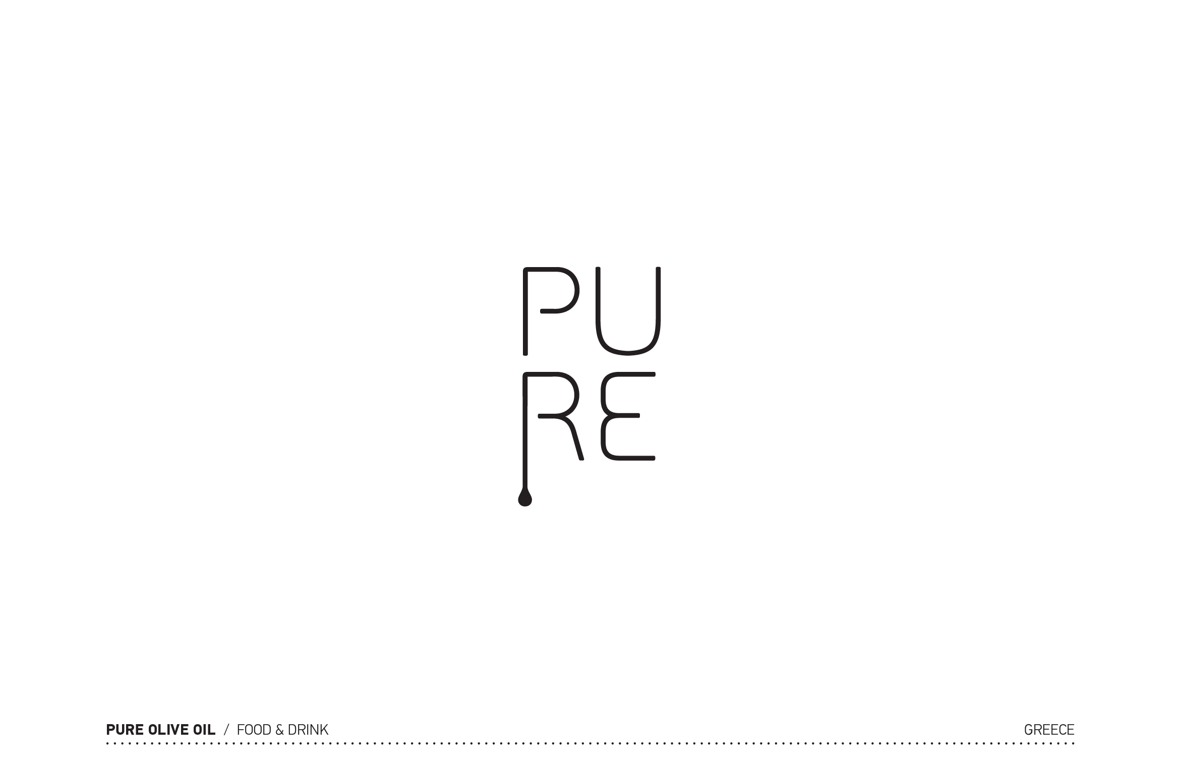 Pure Olive Oil Logotype by Dot Creative Studio