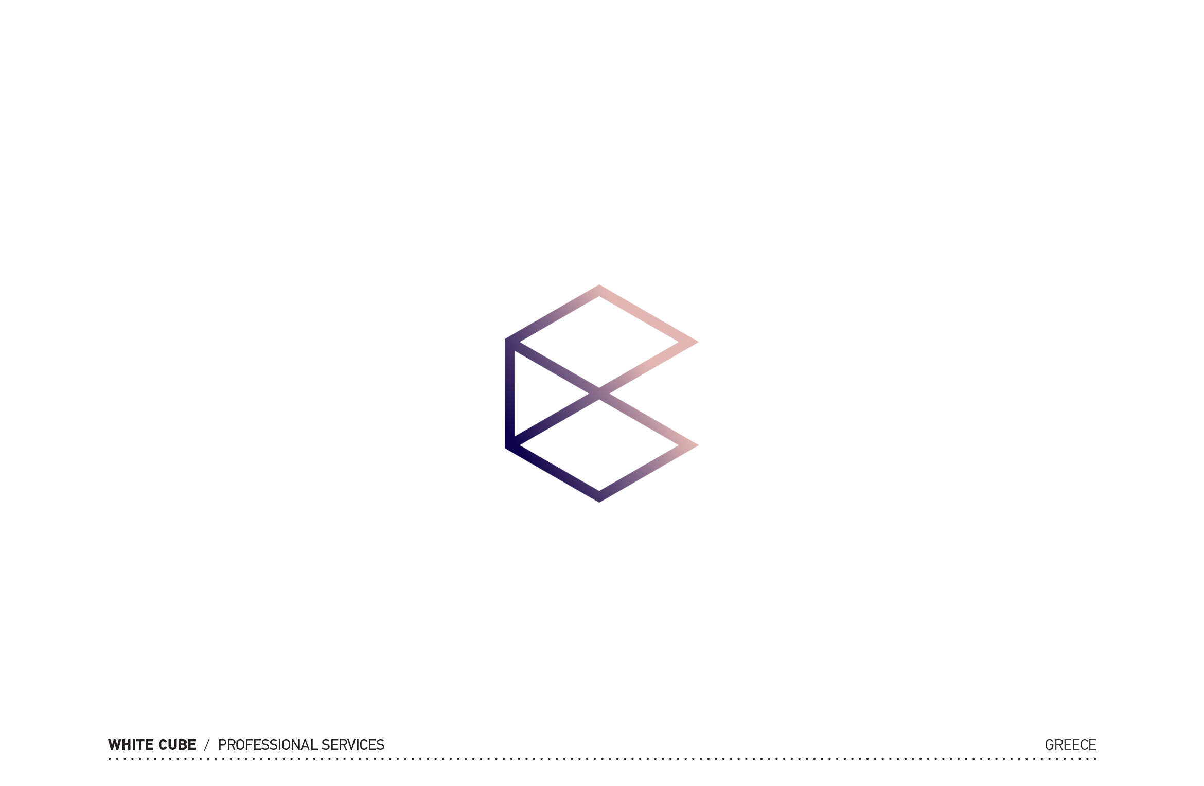 White Cube Logotype by Dot Creative Studio