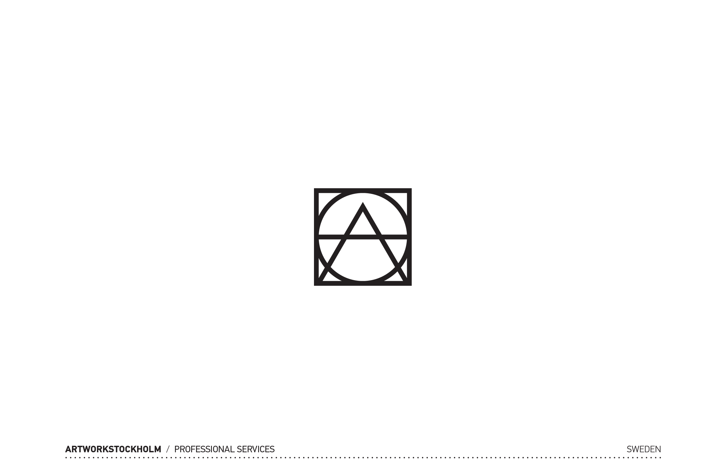 ArtWorkStockholm Logotype by Dot Creative Studio