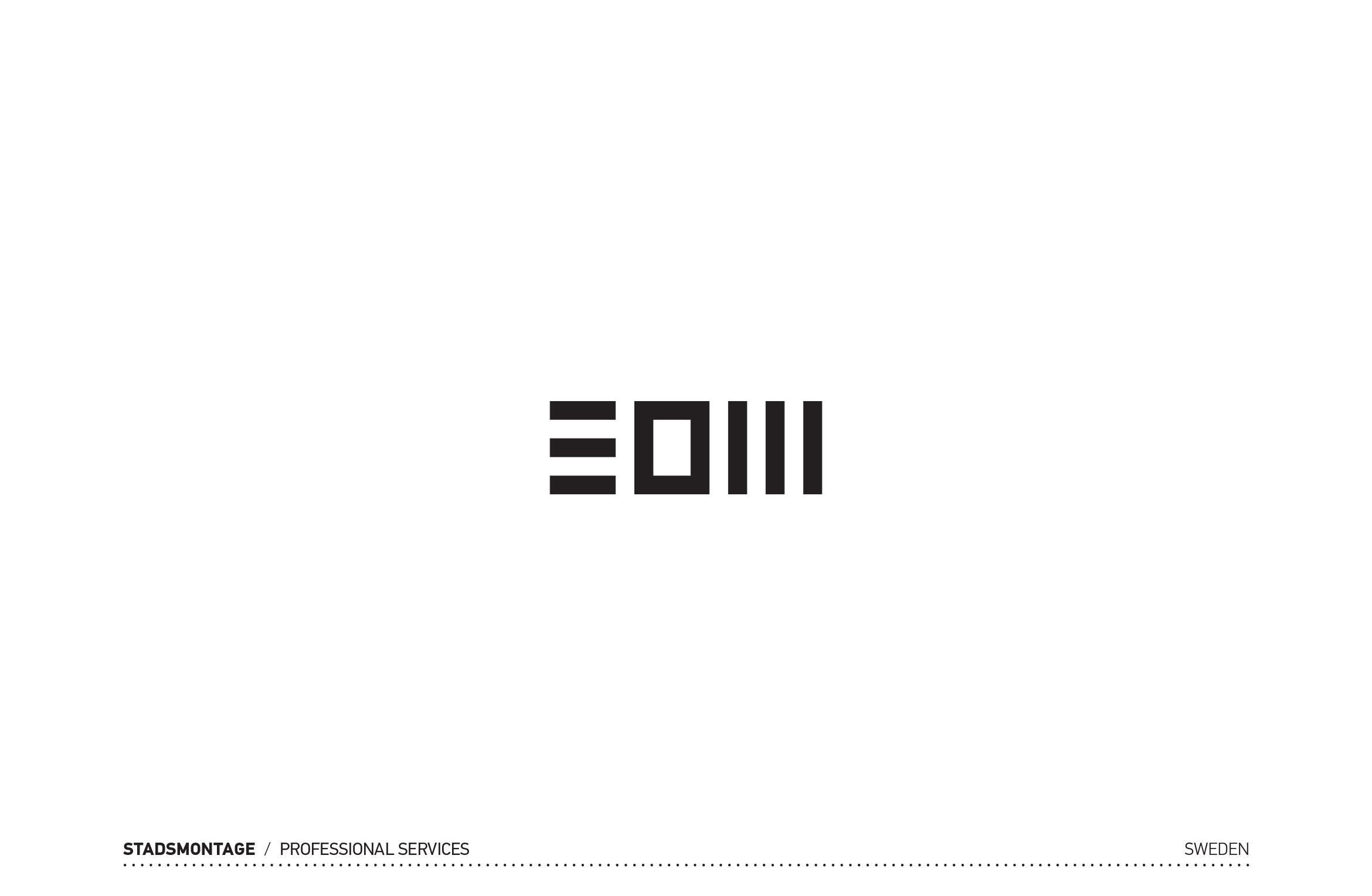 Stadsmontage Logotype by Dot Creative Studio