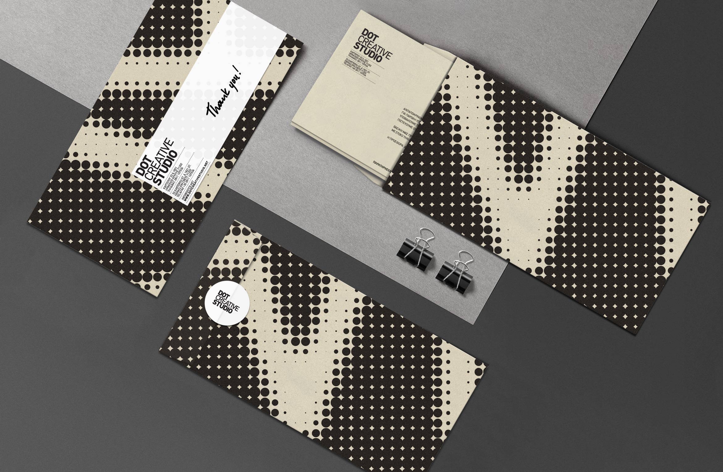 Dot Creative Studio envelope concept