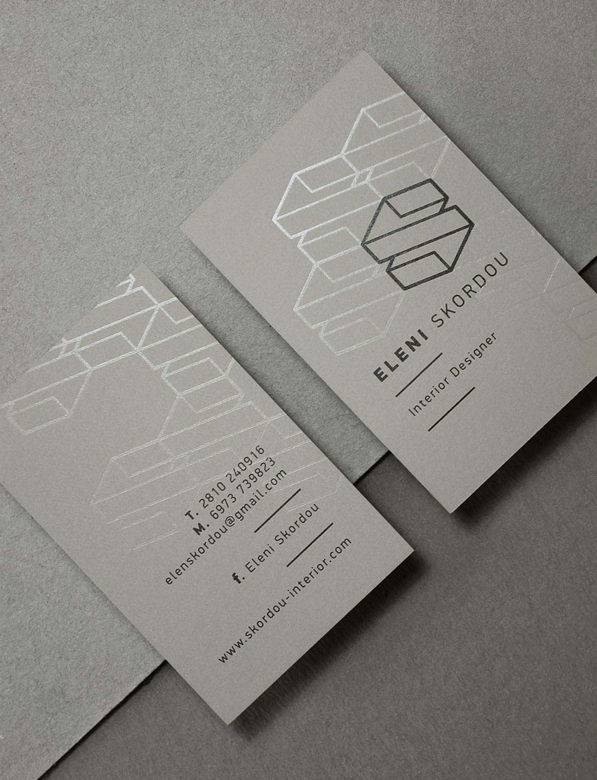 eleni skordou business cards by dot creative studio