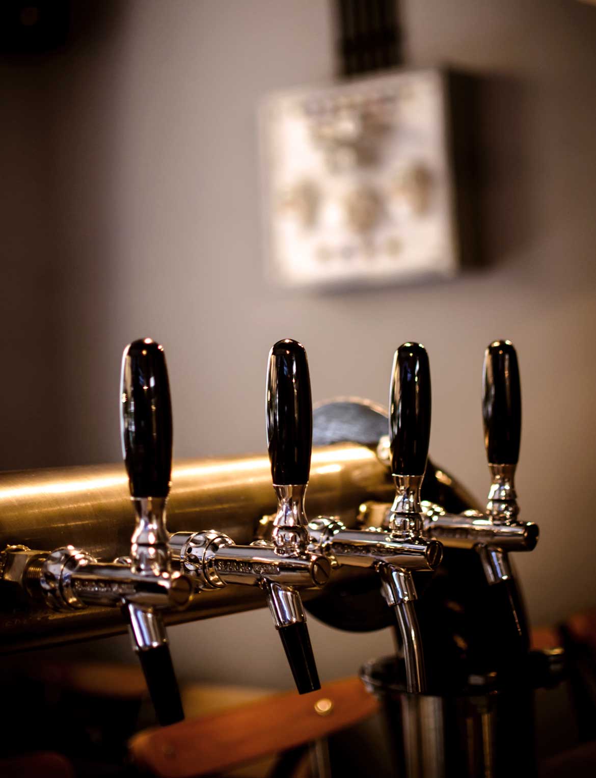 Crop beer taps