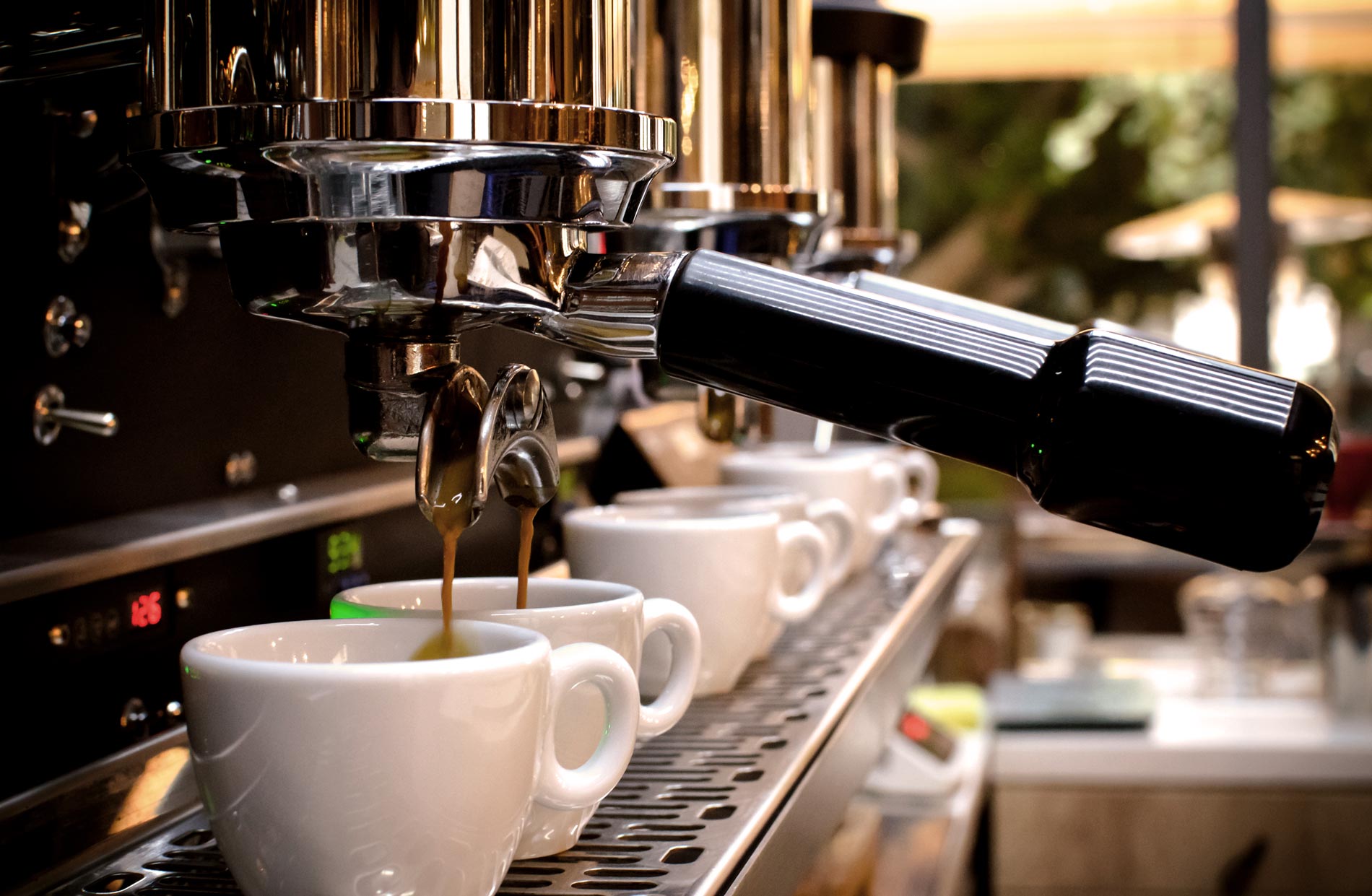 Crop coffee machine