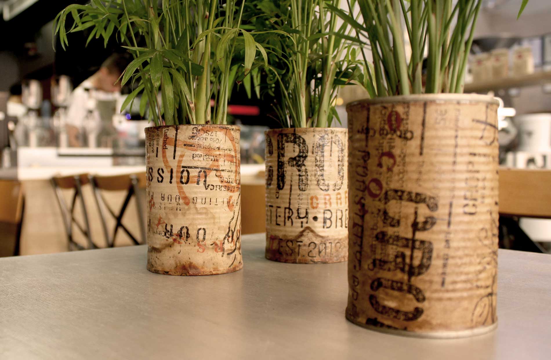 Crop greenery pot