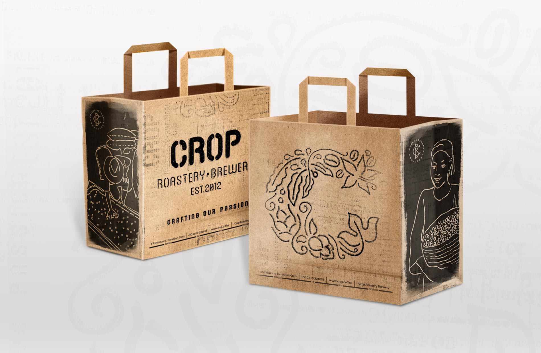Crop paper bag