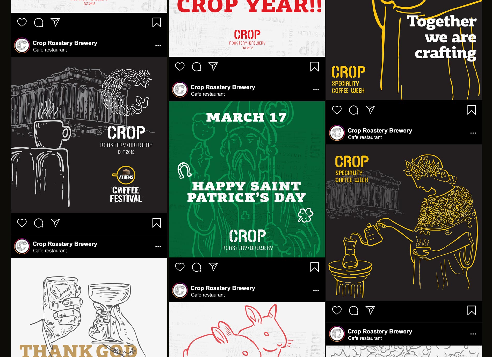 Crop social media content