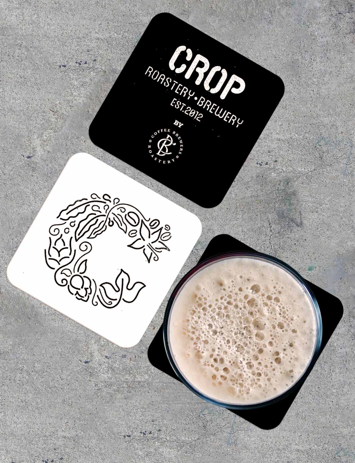 Crop sous verre
