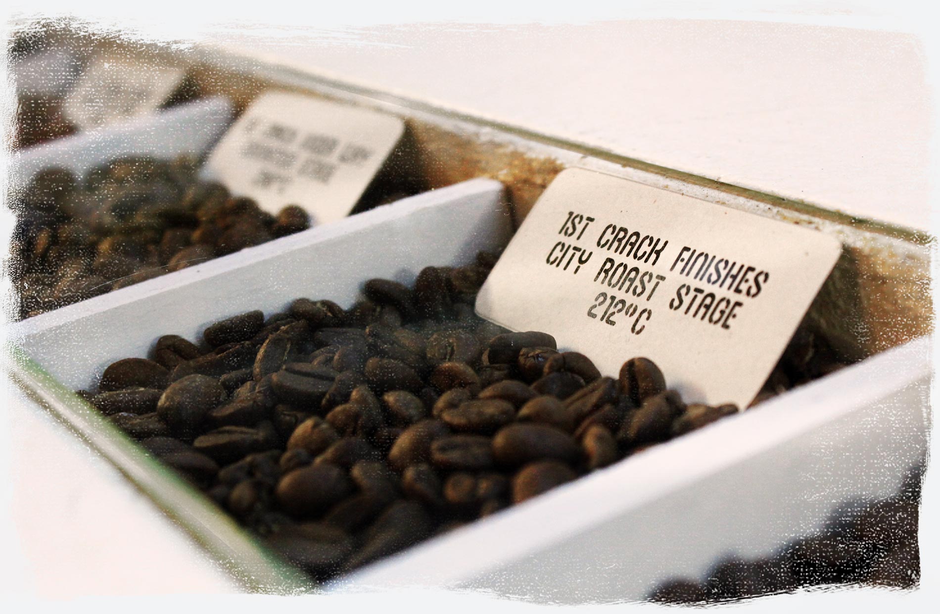 Crop coffee tags