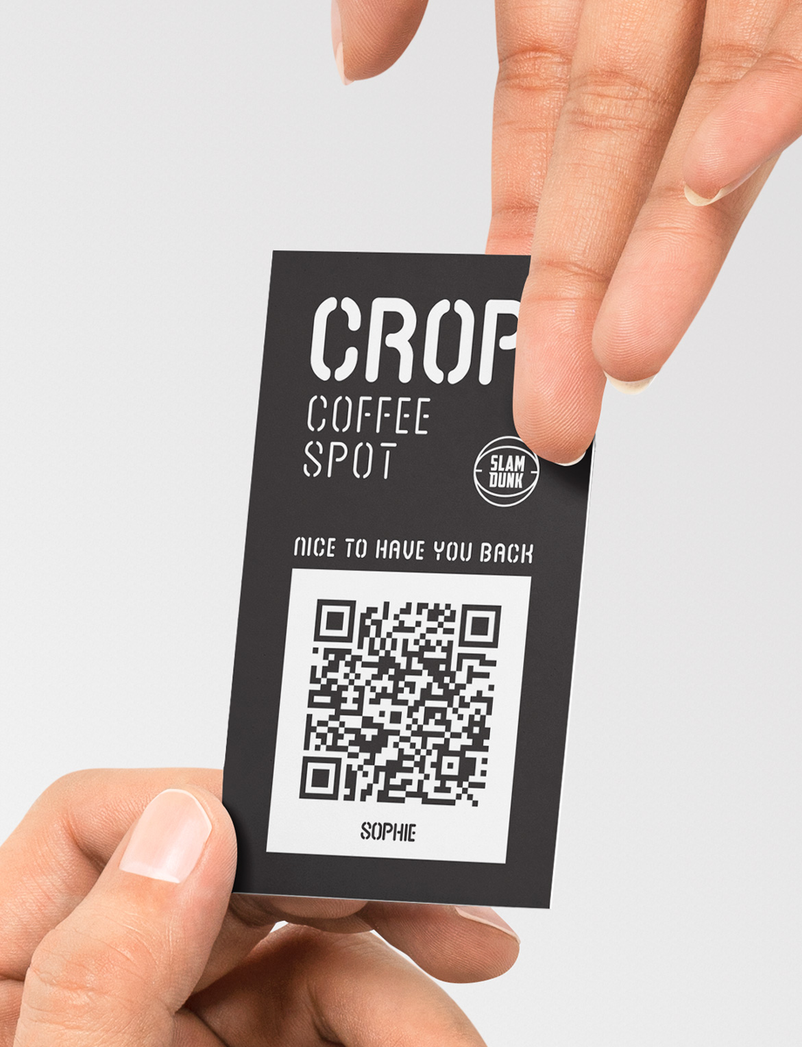 Crop Coffee spot Ermou Card detail