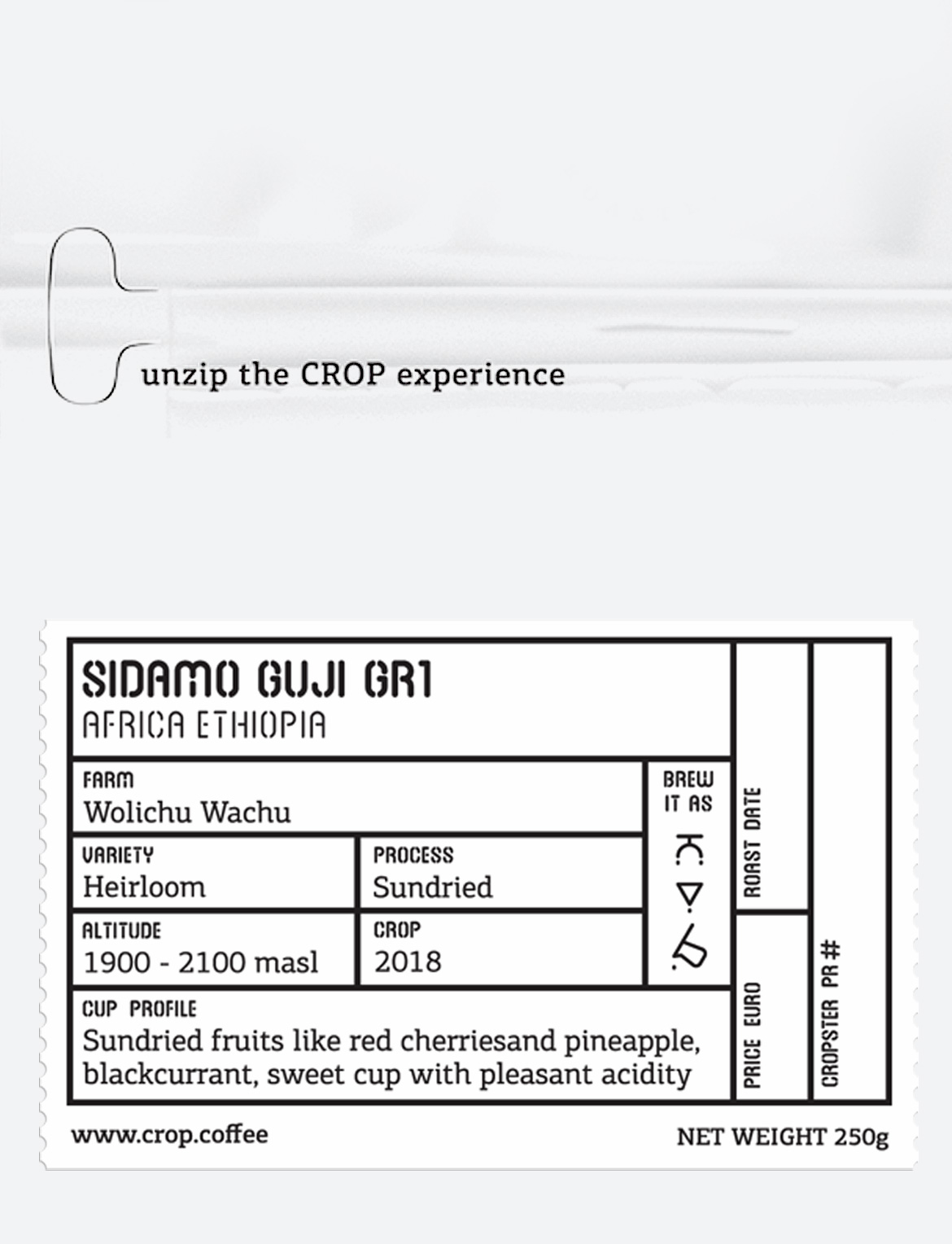 Crop Coffee spot Ermou Packaging details