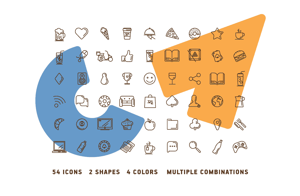 321 three two one logotype shapes and icons