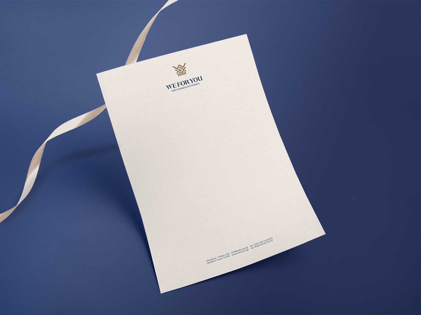 We for you letterhead