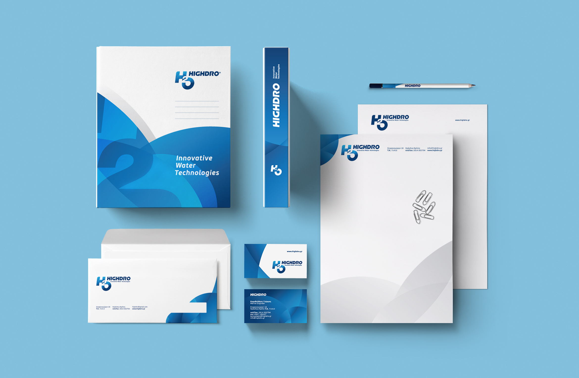 Highdro stationary by dot creative studio